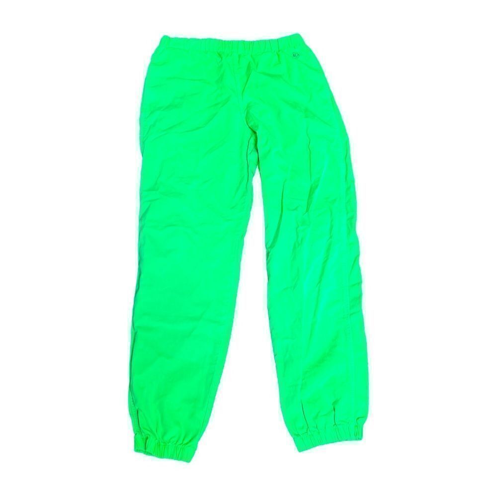 Rad True Vintage 1980s 1990s Neon Lime Green Streetwear Athletic Joggers - Picture 6 of 6